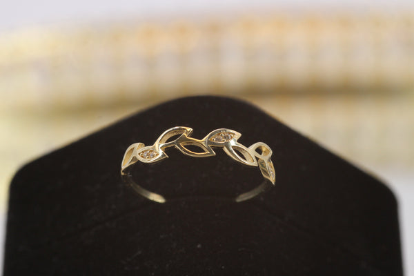 Golden Petal Ring