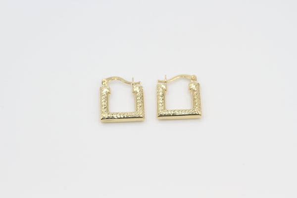 Golden Frame Earrings
