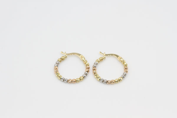 Luxe Bead Hoop Earrings