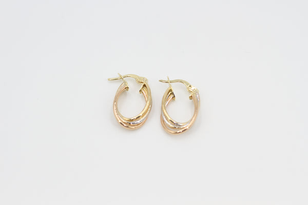 Beaded Luxe Twist Earrings