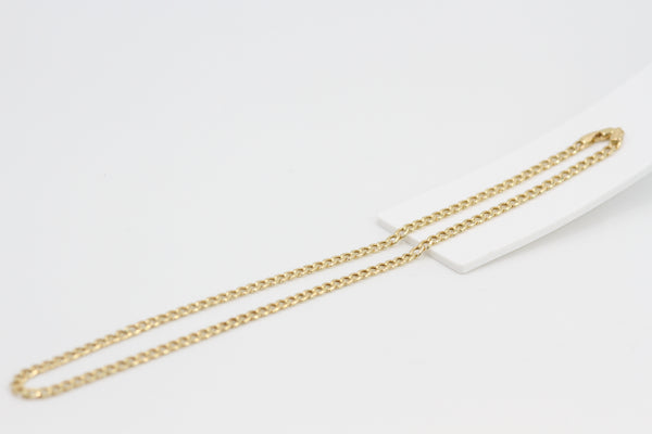 Classic Lux Gold Curb Chain Necklace