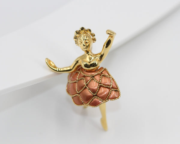 Neck Rose Gold Skirt Ballerina Charm