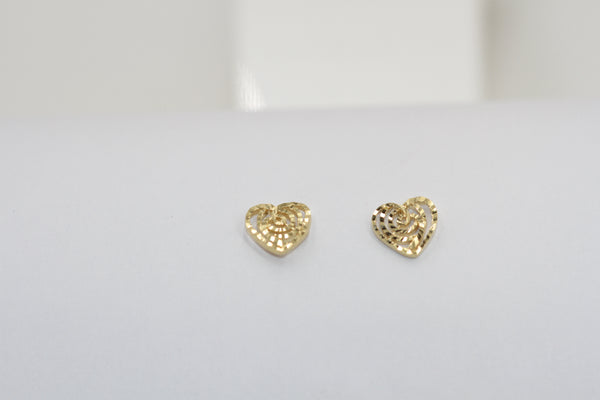 Luxe Swirl Heart Earrings